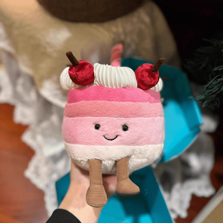 Jellycat-Stuffed Toy-London Harrods Cheryl Cherry Cake Jellycat-Stuffed Toy-London Harrods Cheryl Cherry Cake