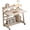 Color: Frame：white/Board：white, variant on 31.5 Inch Rolling  Desk, Mobile Workstation with  Stand, Tier Table & Lockable Wheels, Metal Frame Easy Assembly Desk for Bedroom  Office