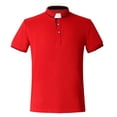 thumbnail image 1 of BLESSUME Chemise à Manches Courtes pour Hommes Col à Patte Chemise Clergé - 10 Couleurs, 1 of 6