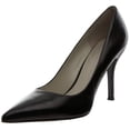 thumbnail image 3 of Zapato Nine West Flax Pump para mujer, piel negra, talla 11, 3 of 7