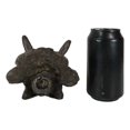 thumbnail image 6 of Faux Taxidermy Replica Triceratops Dinosaur Head Fossil Small Skull Figurine, 6 of 9