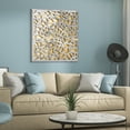 thumbnail image 4 of Empire Art Direct PSL-19308-3232 'Gold Enigma' Polished Steel Gold Leaf 3D Abstract Metal Wall Art, 4 of 11