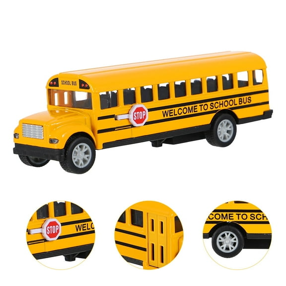 MERRYHAPY 1Pc Toys of School Bus for Kids in 1:32 Scale with Smooth Surface