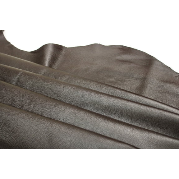 Chocolate Brown Leather- Upholstery Cowhide leather/ 2.5 oz - 3 oz (1.0 to 1.2mm) - Soft leather for crafts projects
