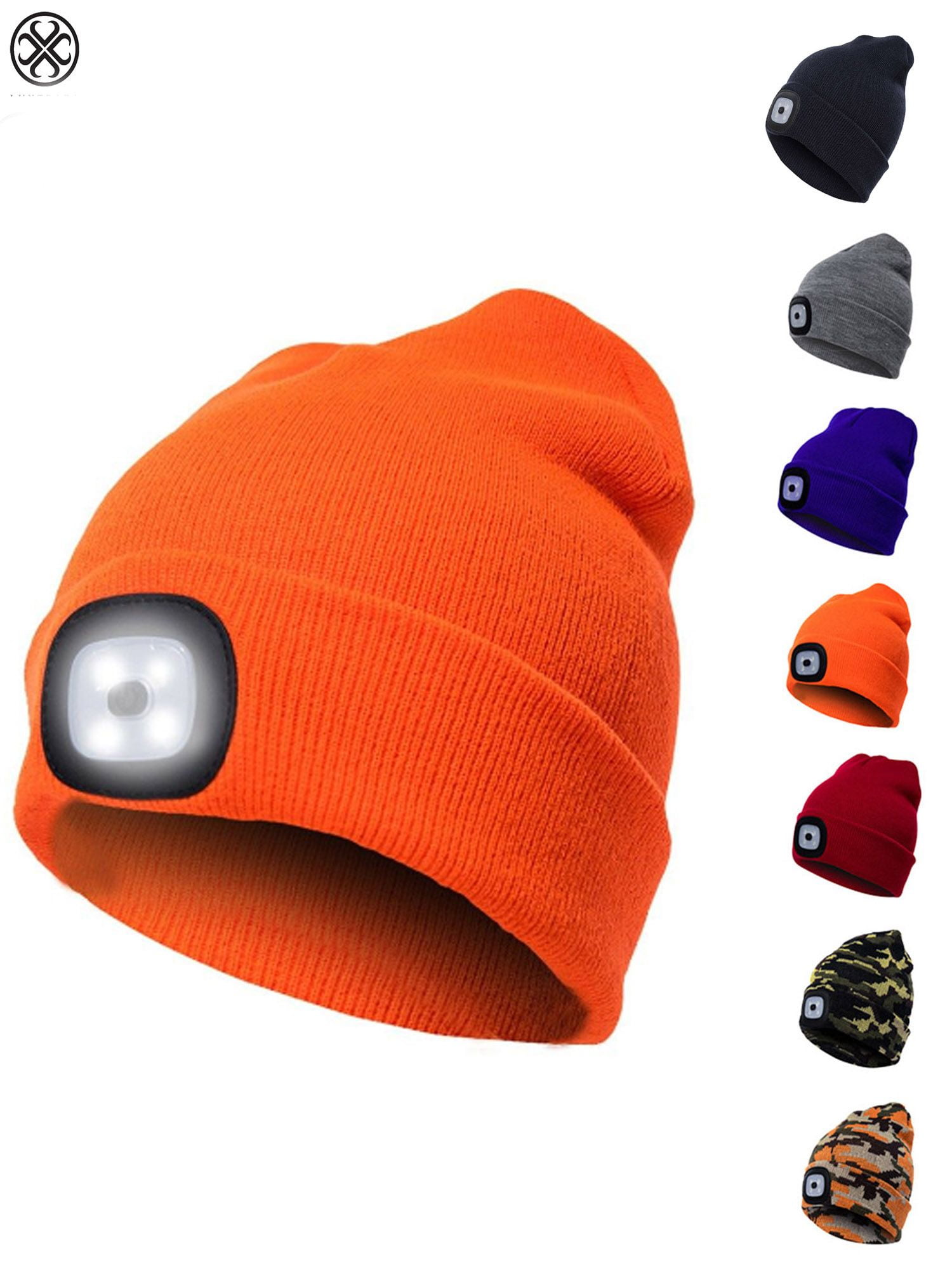 orange winter hunting hat