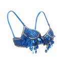 thumbnail image 1 of Traje de Danza de Vientre para Mujeres Profesionales Ropa Interior Lencería con de Imitación Accesorio de Disfraces 36/80 Azul Sunnimix Sujetador de danza del vientre de mujer, 1 of 8