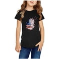 thumbnail image 2 of TopLLC Manches Courtes Col Rond Blouses & Chemises Chemises pour Enfants T-Shirt Graphique Manches Courtes Col Rond Crop Top pour 3-14 Ans Filles et Garçons T-Shirt Tee Blouse Fille, 2 of 4