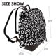thumbnail image 2 of Balery Black Leopard Mochila de Cuero para Mujeres, Gran Capacidad, Bolsa de Viaje Multifuncional, Mochila de Cuero y Bolsa de Hombro para Mujeres, 2 of 4