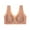 Coffee, variant on ZZwxWA Women's Plus Size Lace Front Opening Bra Without Steel Ring Seamless Gathering Thin And Beautiful Back Underwear
