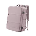 thumbnail image 4 of Mochila de viaje Colamx bolsa de lona mochila informal mochila para senderismo viajes en avión Púrpura claro, 4 of 8
