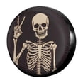 thumbnail image 1 of Dujiea Rock And Roll Skull Skeleton - Funda Universal Para Neumáticos De Repuesto A Prueba De Polvo, Protectores De Neumáticos Para Remolques, Rv, Furgonetas, Suv, Camiones, Campistas Y Muchos Vehícul, 1 of 5
