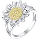 thumbnail image 1 of Anillo de girasol con circonita cúbica de repuesto para dedo, anillo de moda para mujer, 1 of 7