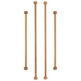 thumbnail image 4 of QIFULL Qifull Wooden Tapestry Rod Khaki for Tapestry Unique Design and Easy Install 4Pcs, 4 of 8