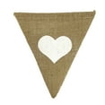 thumbnail image 1 of TETOU 7.5inch Burlap Banner First Birthday Party for Kids,Letter Triangle Flag for Rustic Theme,Church Wedding Graduation Decoration(♥), 1 of 6