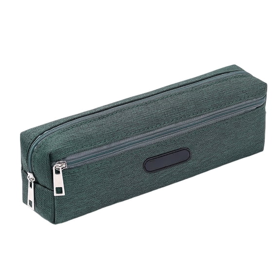 Mauxuk Cute Cylindrical Pencil Case Large Capacity Zipper Pouch, Polyester Fabric Stationery Organizer with Handles, Compact for Office Supplies & Cosmetics Storage, Water-Resistant Design