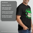 thumbnail image 6 of Men's Star Wars: The Mandalorian Grogu St. Patrick's Day May the Luck Be With You Graphic Tee Black Large, 6 of 10