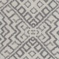 thumbnail image 3 of HomePop Fauteuil d'Appoint Moderne à Accoudoirs Courbés, Gris Géométrique, Moyen, 3 of 13