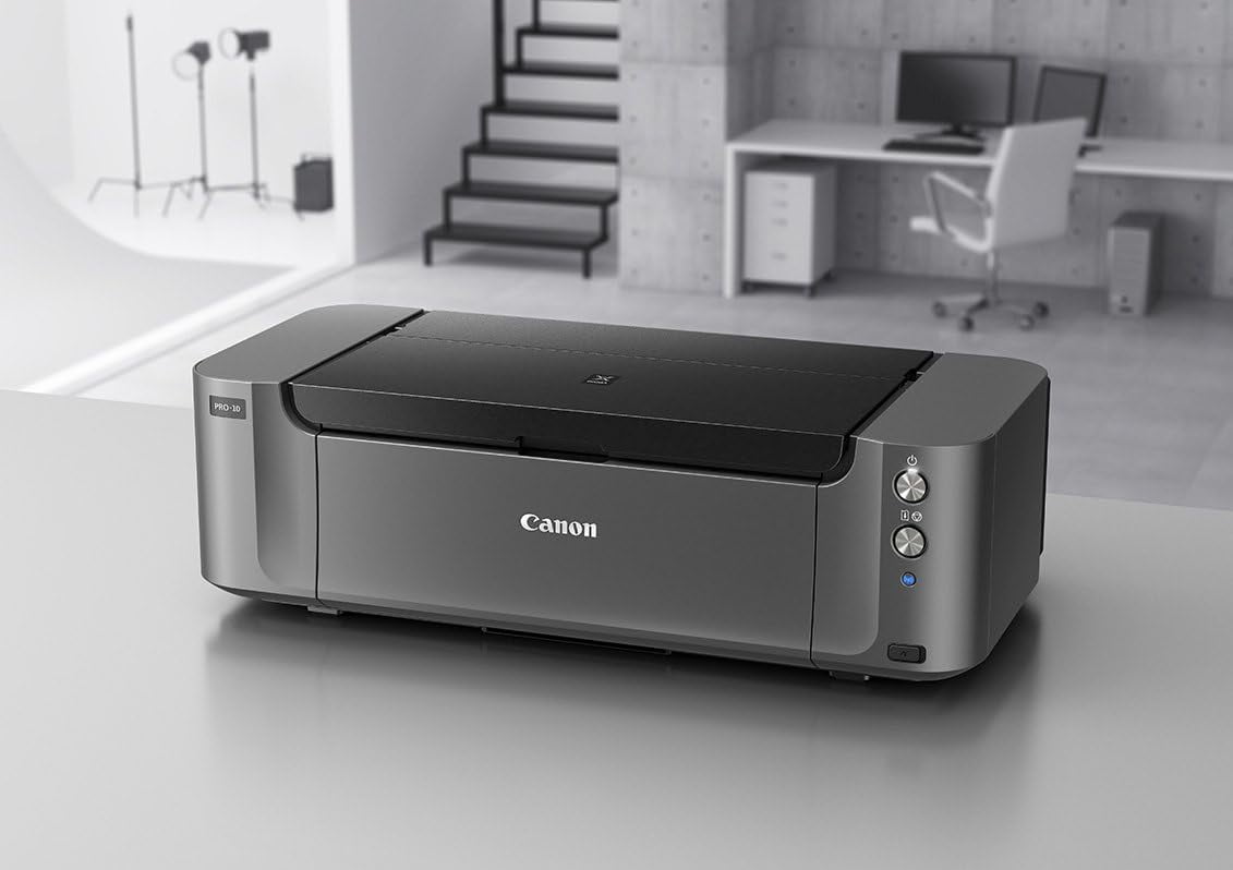Restored Canon PIXMA PRO-10 Wireless Color Professional Inkjet Photo Printer with Wi-Fi Connectivity Technology (Refurbished)