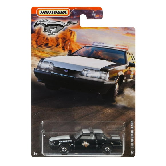 Camions Ford Matchbox '93 Ford Mustang LX SSP petit format en métal à l’échelle 1:64, 3 ans et plus