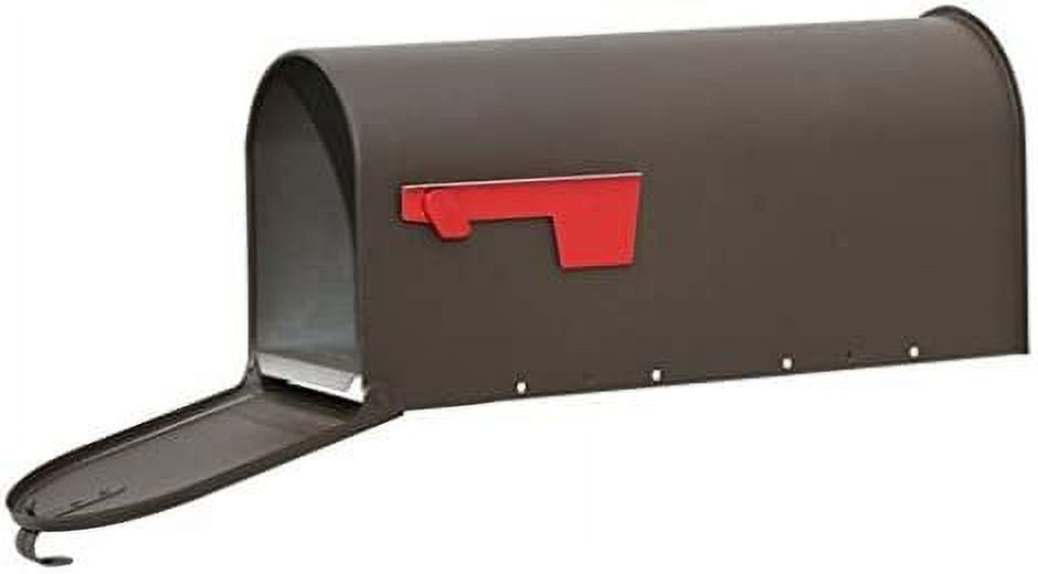 Gibraltar Mailboxes Elite Post-Mount Mailbox - Galvanized Steel, Rust Resistant - Bronze — Home & Garage Storage, Stackable Design