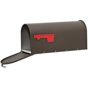 Gibraltar Mailboxes Elite Post-Mount Mailbox - Galvanized Steel, Rust Resistant - Bronze — Home & Garage Storage, Stackable Design