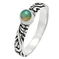 thumbnail image 6 of Natural Ethiopian Opal 925 Sterling Silver Ring s.6 Jewelry DGR1119_F_6 R-1042, 6 of 7