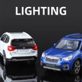 thumbnail image 3 of Modelo de coche de aleación Subaru Forester SUV, juguete de Metal fundido a presión, vehículos todoterreno, modelo de coche de alta simulación, sonido y luz, regalo para niños, 1/30, 3 of 5