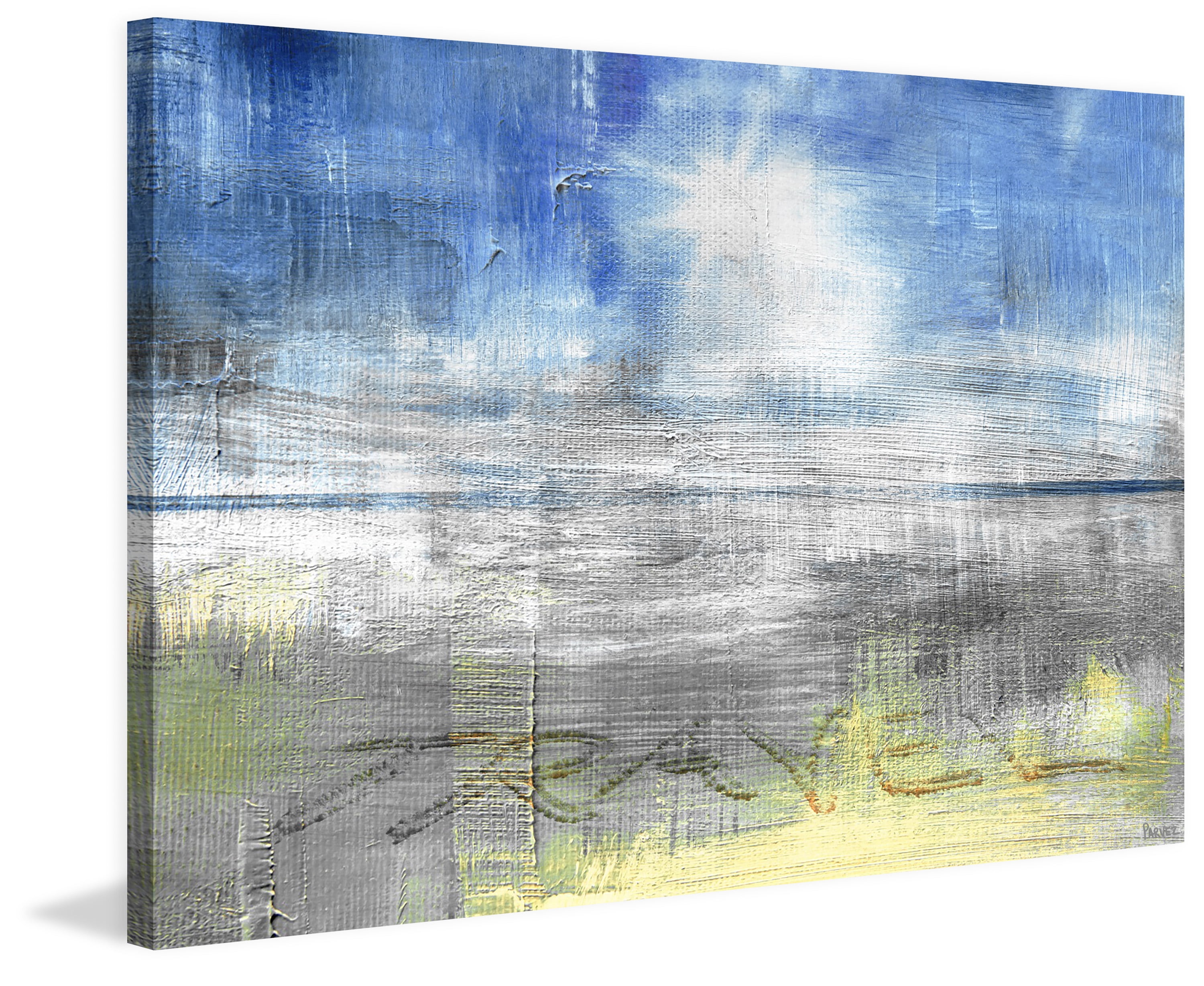 "Travel in the Sand" Painting Print on Wrapped Canvas