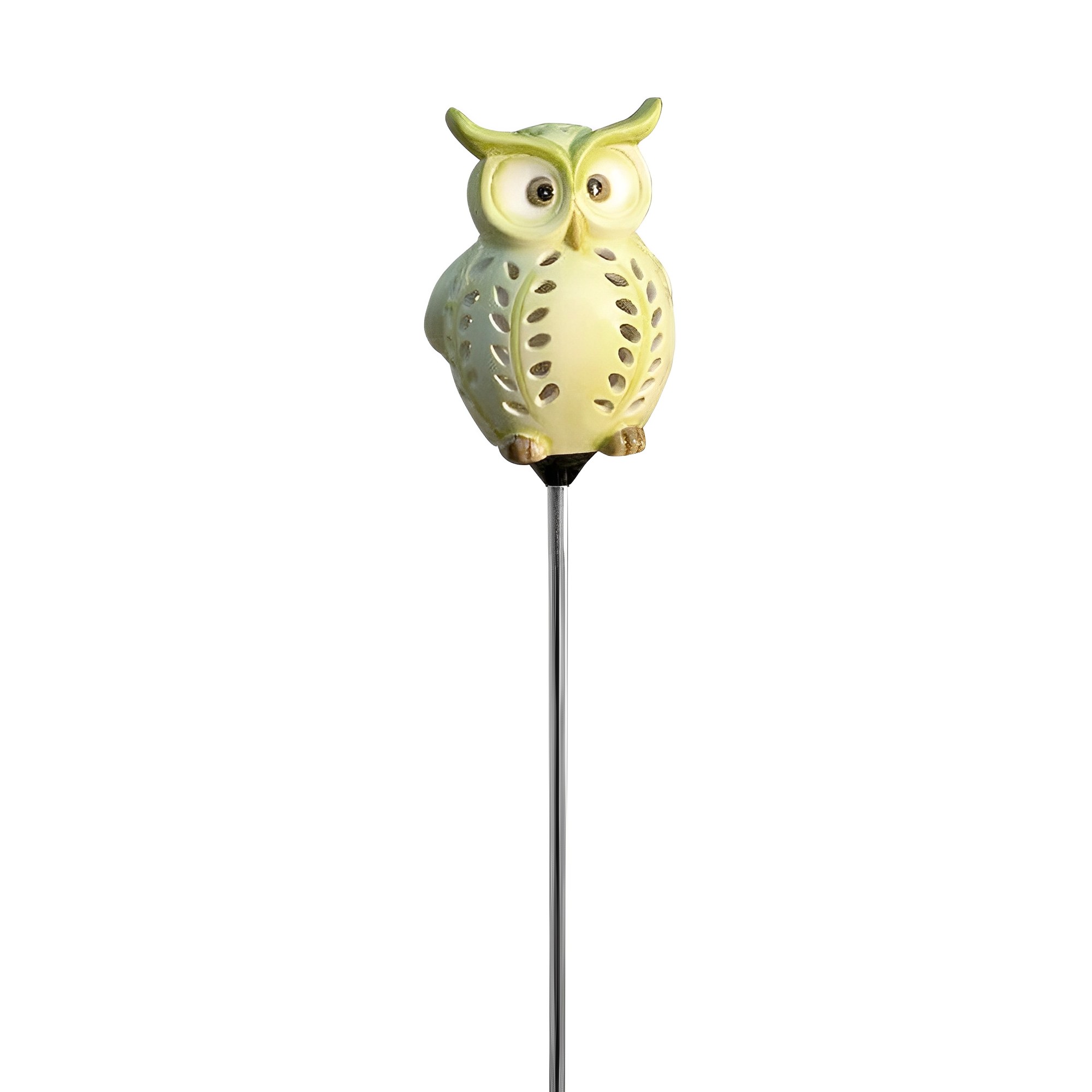Cute Little Owl Garden Decoration, Best Solar Owl Stake And Solar Owl Light, Ceramic Owl Scarecrow Garden Decor For Your Lawn and Garden - image 3 of 8