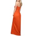thumbnail image 2 of Summer Strapless Off the Shoulder Solid Color Women Long Party Maxi Dress with Pocket, 2 of 2