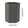 thumbnail image 2 of JOGZMZ Hexagonal Pen Holder for Desk, Large Capacity Desktop Organizer for Office Stationery, Plastic Pen Cup Storage Box, 2 of 6