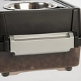 thumbnail image 6 of IRIS USA 2-in-1 Elevated Dog Bowls 6" H with Airtight Pet Food Storage Container 5 Lbs, Smoke/Black, 6 of 8