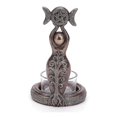 thumbnail image 1 of TUEUIO1，Resin Candle Holder Triples Goddess Tea Light Handicraft Ornament Candlestick - Snngv, 1 of 4