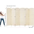 Room dividers 6 ft. Tall Extra Wide Freestanding Privacy Screen with ...