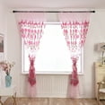 thumbnail image 2 of 1X a Curtain Leaves Sheer Curtain Tulle Window Treatment Voile Drape Valance 1 Panel Fabric, 2 of 4