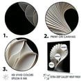 thumbnail image 3 of Designart "Onyx Ocean Passage In Black And White" Nautilus Wall Decor, 3 of 7