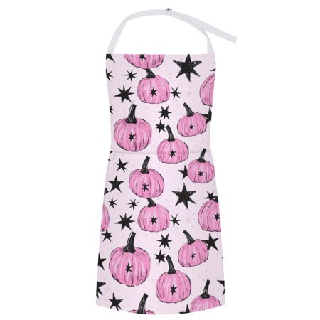 

ZZZHY Black Stars Pumpkins - 52 Apron with Pockets Adjustable Aprons for Men/Women Waterproof Chef Aprons for Kitchen Gardening Cooking BBQ Baking Halloween Thanksgiving Christmas