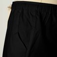 thumbnail image 6 of Dressy Shorts for Women,Womens 5 Inch Inseam Drawstring Linen Blend Short,Womens Shorts with Pockets(Color:Black,Size:M), 6 of 7