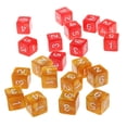 thumbnail image 1 of 20 piezas de juego de rol D6 poliédrico con tablero de figuras acrílicas Café y rojo, 1 of 9