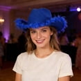 thumbnail image 1 of Chapeau Bob pour Tenue Décontractée avec Style à Grand Bord Occidental pour Fêtes et Concerts, 1 of 4