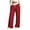 Red, variant on CaiJunJia Women's Wide Leg Sweatpants High Waisted Baggy Flared Pants Drawstring Athletic Joggers