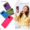 thumbnail image 5 of KOMI for Google Pixel 8a Case, Silicone Phone Case with 1 Screen Protector, Soft Anti-Scratch Microfiber Lining, Full Body Shockproof Slim Cover Support Wireless Charging, Wine Red, 5 of 5