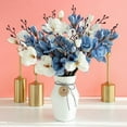 Artificial Magnolia Flowers Vintage Realistic Magnolia Bouquet With