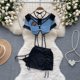 thumbnail image 1 of Women's Hollow Combination Bodysuit Slim Fit Erotic Mesh Lace Jumpsuit Bodysuit Sexy Fashion Pajamas, 1 of 4