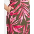 thumbnail image 3 of Time and Tru Women's and Women’s Plus Linen Blend Midi Skirt with Side Slit, Sizes XS-4X, 3 of 5