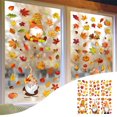 thumbnail image 1 of 6 hojas de calcomanías otoñales para ventanas, hojas de arce multicolores para vidrio, calcomanías otoñales para Acción de Gracias, decoraciones otoñales para ventanas., 1 of 6