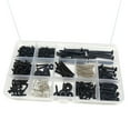 thumbnail image 1 of 258 Pcs Guitar DIY 13 Types Assortment Set for Neck Plate DIY Project black, 1 of 6