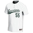 thumbnail image 2 of Youth GameDay Greats #1 White Michigan State Spartans Lightweight Softball Fashion Jersey, 2 of 4