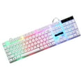 thumbnail image 4 of Gaming Keyboard Mouse Combo LED RGB Backlit 104 Keys USB Wired Wrist Rest Keyboard Sets for PS4/PS3/Xbox One And 360,White, 4 of 7