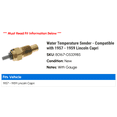 thumbnail image 2 of Water Temperature Sender - Compatible with 1957 - 1959 Lincoln Capri 1958, 2 of 2